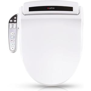 Lotus Bidet ATS-800 Round, Heated Seat, Temperature Controlled Wash, Warm Air Dryer, Easy DIY Installation, Made in Korea