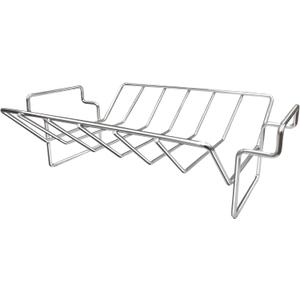 Rib Rack and Turkey Rack for Smoking and Grilling, Stainless Steel Dual-Purpose Roasting Rack for L/XL Big Green Egg, Kamado Joe, and Other 18" Grills