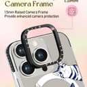 Lotadilo for iPhone 14 Pro Case for Women - Girls Kawaii Design Compatible with Magsafe Magnetic Ring Holder Stand White Cat Phone Covers Aesthetic Girly TPU Funda for 14 Pro