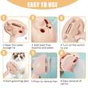 Cat Steam Brush for Shedding, Pet Steam Brush for Dog with Release Button,Anti-Static Pet Spray Hair Removal Comb,Cat Spray Comb for Long & Short Haired Pets,Pink