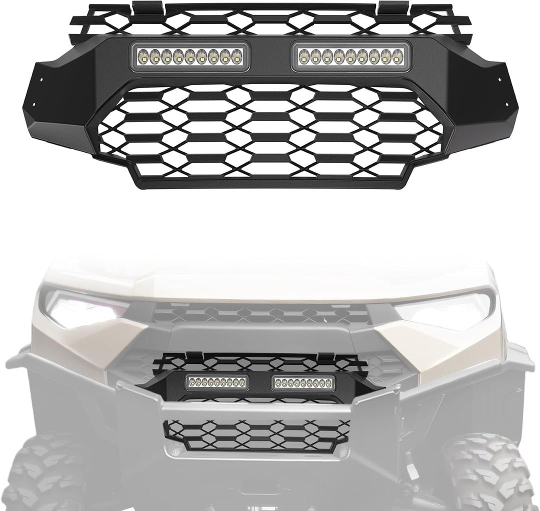 Mesh Grille with Light for Polaris Ranger XP 1000/Crew 2020-2024