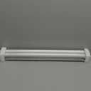 LightingWill LED T8 Light Tube 2FT, Daylight White 5000K, Dual-End Powered Ballast Bypass, 1000Lumens 10W, Clear Cover, AC85-265V Lighting Tube Fixture, 4 Pack