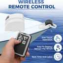 Electric Anchor Winch, 45 LBS Electric Anchor Winch for Boat 12 Volt Motor Towing Winches Boat Winch with Wireless Remote Control and 100FT Anchor Rope, Rope Strength 700 LBS