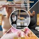 2 x CiLoN 4in1 Incense Holder, Frankincense Burner, Essential Oil Burner Aromatherapy Diffuser, Resin Burner, Esfand Burner with Tea Candle Warmer. Spiritual Gift for Yoga & Meditation Lovers. 304SS Gold