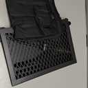 Swivel Campfire Grill Grate and Griddle, Adjustable Fire Pit Grill Grate Over Fire Pit, Camp Fire Cooking Grate with Carrying Bag for Outdoor Camping BBQ, Rectangle Black