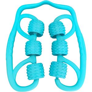 SYBDZSWJ Leg Massager Muscle Relaxation Stretching Roller, 6 Wheels, Circular, for Fat Loss & Slimming