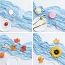 10 Pcs Baby Blue 10FT Cheesecloth Table Runner 23"x120" Romantic Cheese Cloth Table Runner Boho Gauze Table Runners Rustic Runner for Wedding Arch Bridal Baby Shower Birthday Party Table Decoration