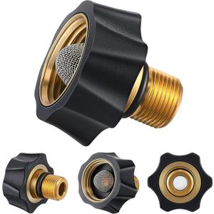1 Pack Garden Hose to Pressure Washer Adapter 3/4"Female to 3/8" Male Water Inlet Fitting Parts Compatible with Simpson Cleaning for Multiple Pressure Washer Pumps (Compatible with 7112362)
