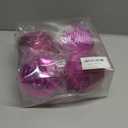 Christmas Ornaments Balls 4.7" Large Christmas Decorations Xmas Tree Shatterproof Big Hot Pink Christmas Ball Ornaments with Hanging Loop for Wedding Holiday Halloween Party Indoor Outdoor Decor 4 Pcs