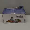 Ganiza Food Processor, 2-Speed Food Chopper Meat Grinder with 8 Cup Stainless Steel & 8 Cup Glass Bowls, Upgraded Button & Smart Overheat Protection Light - Includes Clean Brush, 2 Sets of Blades (Silver)