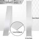 304 Brushed Stainless Steel Finishing Sheet Metal Gap Filler Trim Strip Metal Trim for Home Kitchen Tools (Silver,5 x 30 Inch)