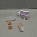 Baby Pacifiers 0-6 Months, Breast-Like Shape Soft Silicone Newborn Pacifiers with Large Air Holes, BPA-Free, 4pcs