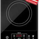 Mueller RapidTherm Portable Induction Cooktop, 1800W Hot Plate Electric Stove Top Burner. 8 Temp Levels, Auto-Off & Pot Detection, LED Display, Child Lock, 4 Programs, Burners for Cooking