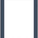 CountryArtHouse 11x14 Precut Picture Frame Mats, White Core Bevel Cut, Acid Free 4-Ply Mat Board Fits 8x10 Photos, Professional Photo Mat Inserts for Frames & Gallery Wall, Navy Blue, 1 Pack