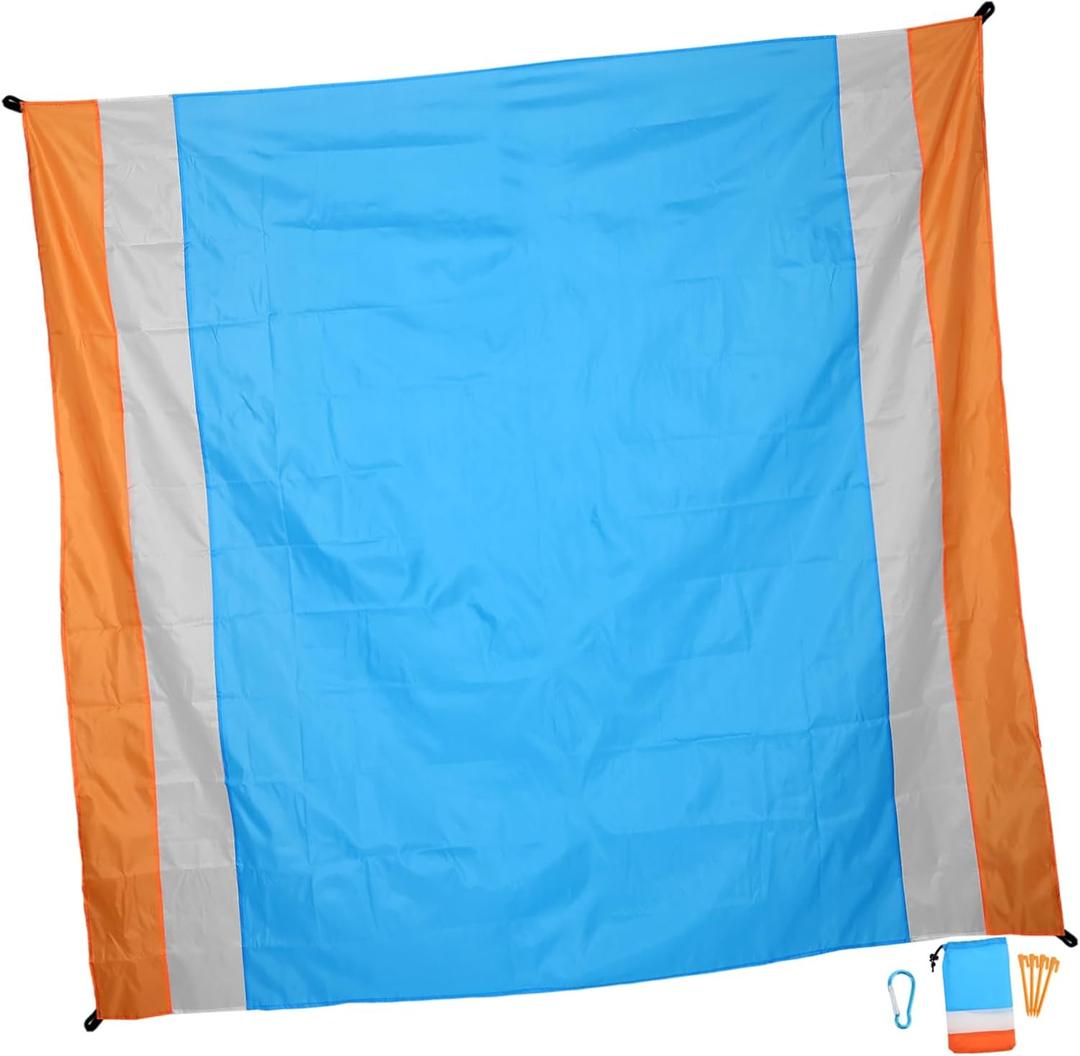 Sosoport 1set Outdoor Picnic Mat Beach Blanket for Camping and Park Activities Multi-use Mat Lightweight and Portable Family-Friendly