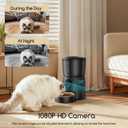 Faroro Automatic Cat Feeder with Camera, 1080P HD Video with Night Vision, 5G WiFi Automatic Dog Feeder with APP Control, 2-Way Audio, Blockage Sensor for Cats or Small Dogs, 4L (Black)