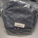 Insulated Breast Milk Cooler Bag  Fits 6 Bottles -Inclueds 2 Ice Packs  Dual Zipper Compartments - Detachable Strap - 9.4"x6.7"x10.6"  Blue Geometric Design - Portable & Durable