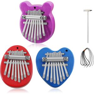 EASTROCK 8 Key Mini Kalimba 3-Set