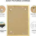 Hongkee 14x20 Frame Set of 2, Gold Wood Style for 12x18 Mat
Display Posters 12x18 with Mat or 14 x 20 No Mat, Wall Mounting for Photos, Artwork; Fits Home, Office & Gallery Wall Decor