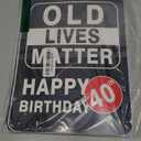 WERNNSAI 40th Birthday Decorations - 9 Pcs 40 Birthday Decorations for Men, 40 Year Old Decorations Signs Table Centerpieces Funny Picture Props, Women 40s Door Windows Wall Decor, Bday Party Garden Banner
