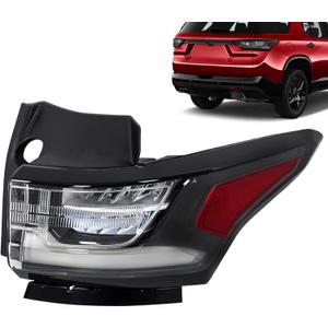 Tail Light Tail Lamp Assembly w Redline Pkg Right Side Replacement for T-raverse 2018 2019 2020