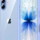 TAURI for iPhone 17 Case, Anti-Yellowing with Screen Protector, Military-Grade Protection Shockproof Slim Phone Case for iPhone 17, Star Blue