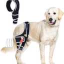 Dog Knee Brace for Torn ACL Hind Leg, Adjustable Dog Leg Braces Rear Leg or Front Legs with Cruciate Ligament Injuries, Warm Joint Pain Relief CCL Brace for Pets Knee Support Universal Four Legs, L