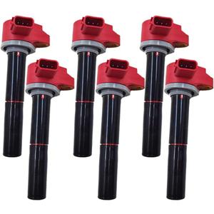 6PCS ARKAUTO HIGH PERFORMANCE RED TOP IGNITION COIL 880615T01 339880615T01 8M0039809 19005251 FOR MERCURY 75 80 90 100 115 EFI MERCURY VERADO OUTBOARD 135 150 175 200 225 250 275 300 350 400