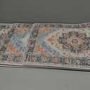 Cushioned Kitchen Rug Sets 3 Piece Anti Fatigue Kitchen Mats for Floor Non Slip Waterproof Kitchen Rugs and Mats Comfort Standing Mat Runner for Home Office,Sink,Laundry (17.3''x28''+17.3''x36''+17.3''x48'', Blue)