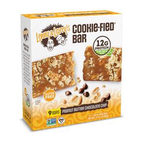 Lenny & Larry's Cookie-fied Protein Bar Peanut Butter, 12g Protein, 9 Pack (EXP 04/14/26)