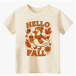 Funny Thanksgiving Shirts for Kids Boys Girls Toddler Turkey Pumpkin Graphic T-Shirt Short Sleeve Tops Tee 2-8 Years