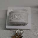 Mud Pie Door Knob Sugar Bowl, White 5.85H X 6.7L X 6.35W