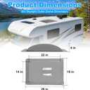 RV Skylight Replacement Bundle, 18" x 26" Smoke Gray PC Outer Dome, 14" x 22" Inner Dome with Window, Fits 14" x 22" RV Openings for Campers, Trailers, Fifth Wheels & Truck Campers, UV-Resistant