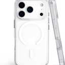 for iPhone 17 Plus Case Clear, Compatible with Magsafe, Anti-Yellowing, Military-Grade Protection, Shockproof Slim Magnetic Phone Case Cover, Transparent