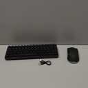 CHONCHOW 60% Wireless Gaming Keyboard and Mouse Combo, RGB Backlit Rechargeable LED Light Up Keyboards,Wireless Gaming Mouse and Keyboard for Xbox PS4 PS5 PC Laptop -Black