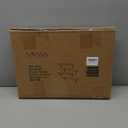 AMADA HOMEFURNISHING Corner Floating Shelves, Set of 4 Corner Wall Shelves, Shelves for Wall Decor, Corner Wood Shelves for Home Decor, Office, Bedroom, Bathroom, Laundry Room, Kitchen, Black