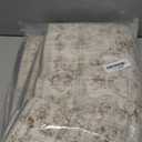 2x10 Washable Neutral Runner Rug Beige Vintage Hallway Kitchen Carpet Non-Slip Soft Low Pile Farmhouse Throw Rug for Bedroom Bathroom Laundry Living Room
