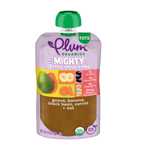 Plum Organics +12 Months Organic Baby Food 6 pouches,(2 PACK), Best By 18 FEB 2026