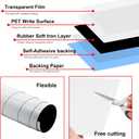 Magnetic Dry Erase Whiteboard Paper,2 Pack 16X24 Self Adhesive Contact Paper Stick on Wall, Easy to Write and Clean Magnetic Board,Include Markers, Eraser and Magnets