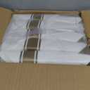 Prestee 200 Piece Gold Plastic Silverware Set for 50 Guests - Premium Pre Rolled Cutlery Set with Napkins - Elegant Disposable Silverware with Forks, Knives, and Spoons for Weddings and Thanksgiving