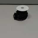 Jishi 16ft Aluminium Curb Chain Roll, Thick Twisted Chain Links, Black Plated Metal Craft Chain Curb Link Chain Spool for Jewelry Making Necklace Bracelet DIY Crafts, Jewelry Making Findings Supplies