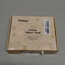 Large Onion Slicer Holder, Stainless Steel Onion Holder for Slicing, Lemon Cutter Vegetable Chopper Tool with 14 Sharp Prongs for Slicing of Tomato, Avocado Slicer Tool for Fruit Prep, Kitchen Gadgets