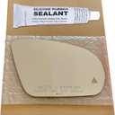 Mirror Glass Replacement + Silicone for 15-22 Mercedes-Benz C300, 17-22 C43,16-22 GLC 300 Passenger Side - Blind Spot (2015 2016 2017 2018 2019 2020 2021 2022 15 16 17 18 19 20 21 22)