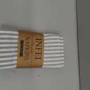 Plain Striped Cotton Linen Blended Dinner Cloth Napkins - Set of 12 (40 x 30 cm) - for Events & Home Use (Grey)