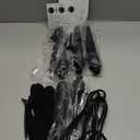 5 in 1 Curling Wand Set: Ohuhu Curling Iron Wand 5Pcs 0.35 to 1.25 Inch Interchangeable Ceramic Barrel Heat Protective Glove 2 Clips Dual Voltage Hair Curler for Girl Women Mother's Day Gift Black