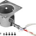 Fire Burn Pot and Hot Rod Ignitor Kit Replacement Parts for Traeger & Pit Boss Wood Pellet Grill Smoker, Fire Burner Pot with Screws and Fuse