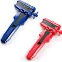AIBREAY 2 Pack X String Launchers, Blade X Winder Launcher with Grip, Two Launch Mode, Only Work with X Right Spinning Top(Red+Blue)