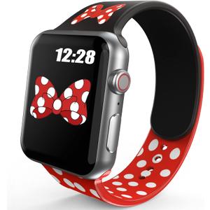 Compatible Apple Watch Bands, Silicone for iWatch Series 6 5 4 SE 3 2, 38mm 40mm 41mm 42mm 44mm 45mm Girls Women