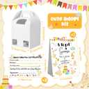 HyDren 33 Pcs Adopt Party Favors Include Adoption Sign Certificate Plush Stuffed Birthday Hats White Paper Boxes for Adopt an Party Supplies Animal Baby Shower Birthday Decoration(8 Goose)