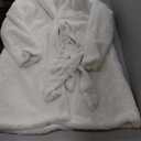 Allegra K Faux Fur Coat for Women's Winter Warm Overcoat Outerwear Belted Fluffy Jackets (Large, Cream White)